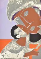 Romare Bearden Mother & Child Screenprint, Signed Edition - Sold for $3,840 on 03-04-2023 (Lot 114).jpg